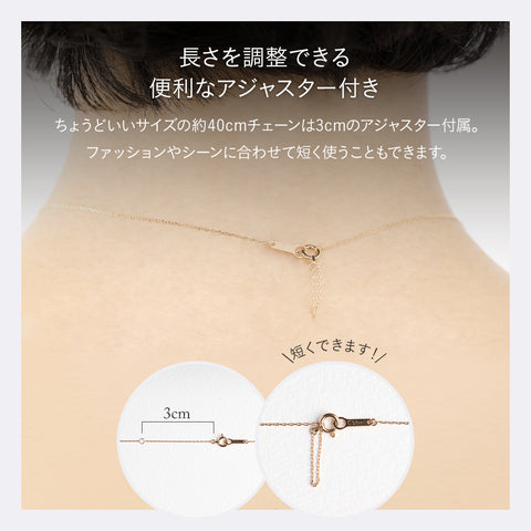 18金 0.06ct ダイヤモンド ネックレス　K18