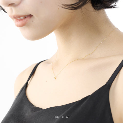 18金 0.06ct ダイヤモンド ネックレス　K18