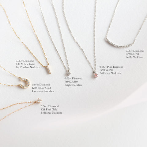 18金 0.06ct ダイヤモンド ネックレス　K18