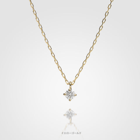 18金 0.06ct ダイヤモンド ネックレス　K18