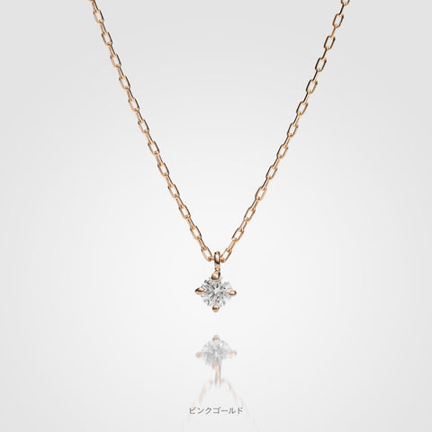 18金 0.06ct ダイヤモンド ネックレス　K18