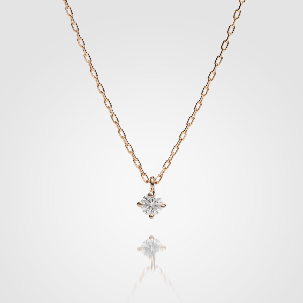 18金 0.06ct ダイヤモンド ネックレス　K18