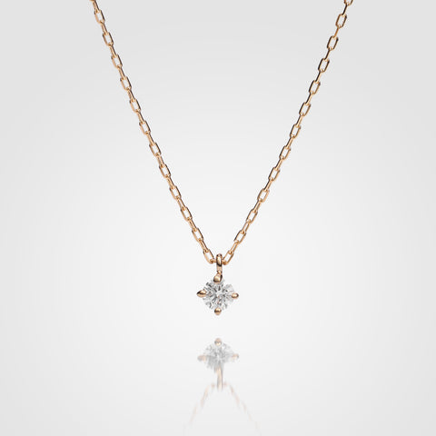 18金 0.06ct ダイヤモンド ネックレス　K18