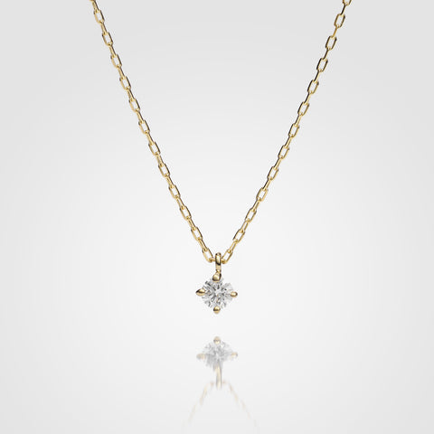 18金 0.06ct ダイヤモンド ネックレス　K18