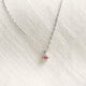 プラチナ ネックレス ピンクダイヤモンド 日本製 一粒 0.06ct 4本爪 レディース ギフト Pt900/850