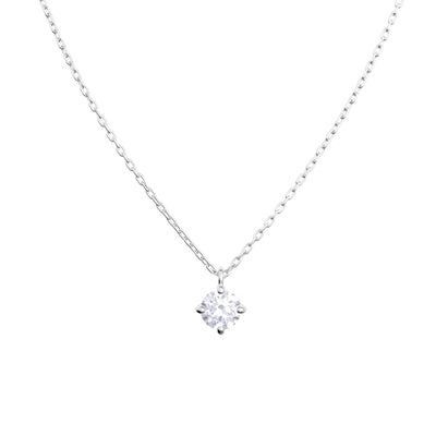 プラチナ 0.1CT ダイヤモンドネックレス PT900/850