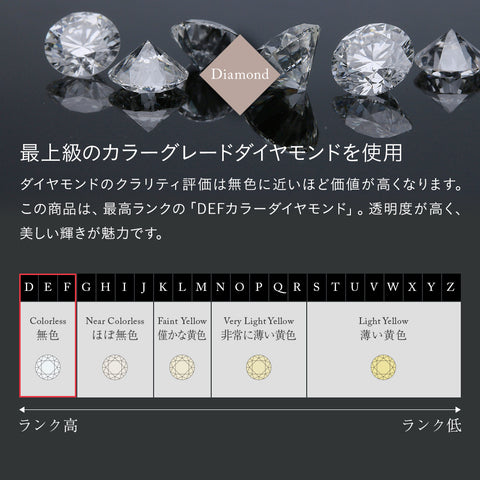 10金 0.07ctホースシューネックレス 10K