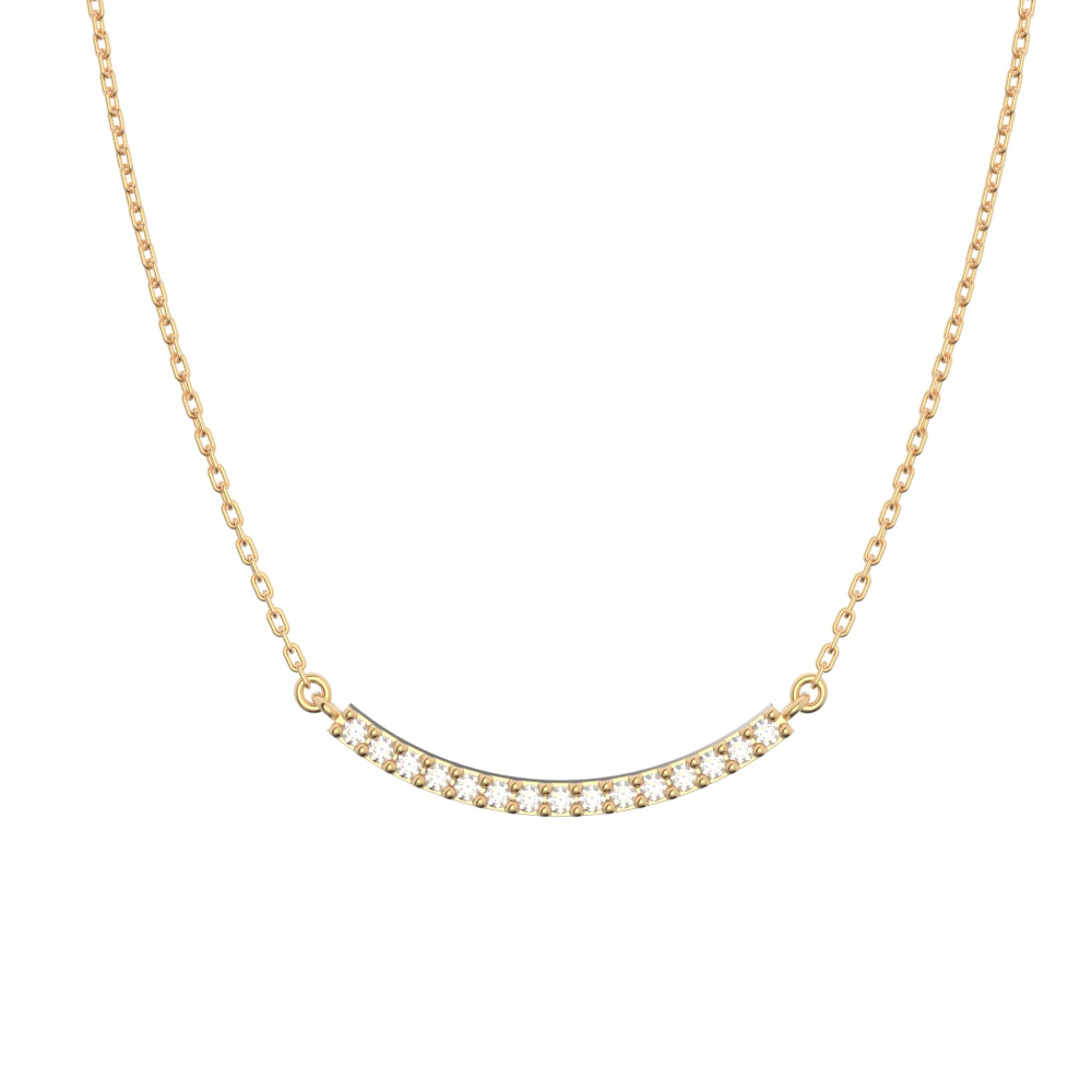18金 0.06ct ダイヤモンドプラチナネックレス 18K
