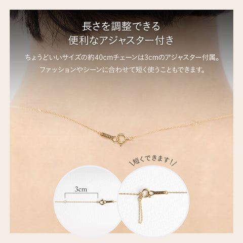 18金 0.06ct ダイヤモンドプラチナネックレス 18K