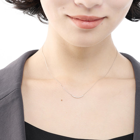 プラチナ 0.06ct ダイヤモンドプラチナネックレス PT900/850