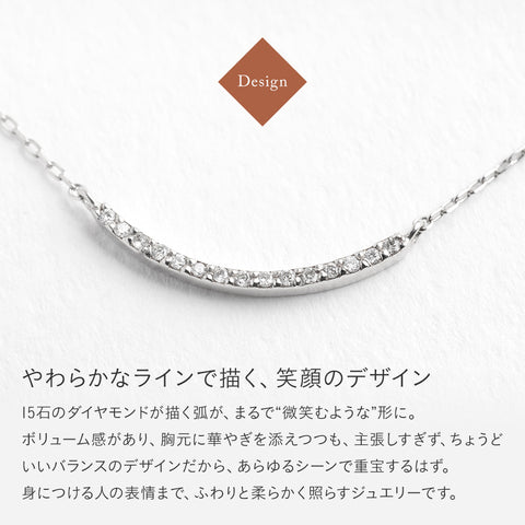 プラチナ 0.06ct ダイヤモンドプラチナネックレス PT900/850