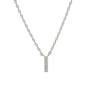 プラチナ 0.010ct ダイヤモンドクロスプラチナネックレス PT900/850