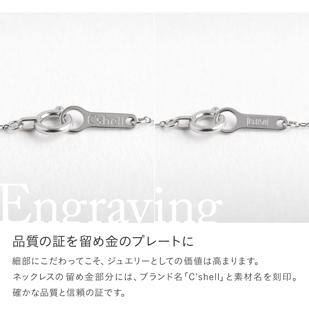 プラチナ ネックレス 日本製 ダイヤモンド バー 縦 5粒 0.01ct Pt900 Pt850 ライン レディース 華奢