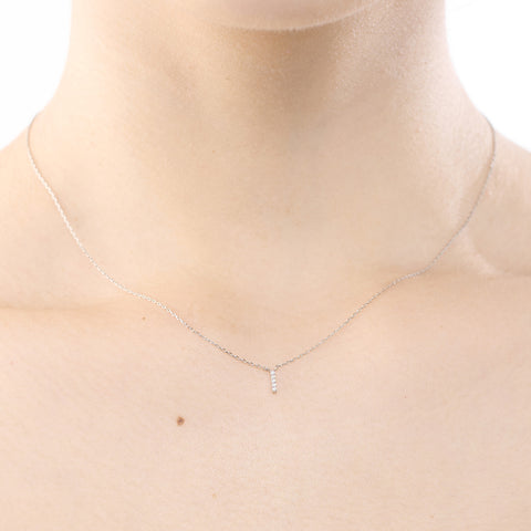 プラチナ 0.010ct ダイヤモンドクロスプラチナネックレス PT900/850
