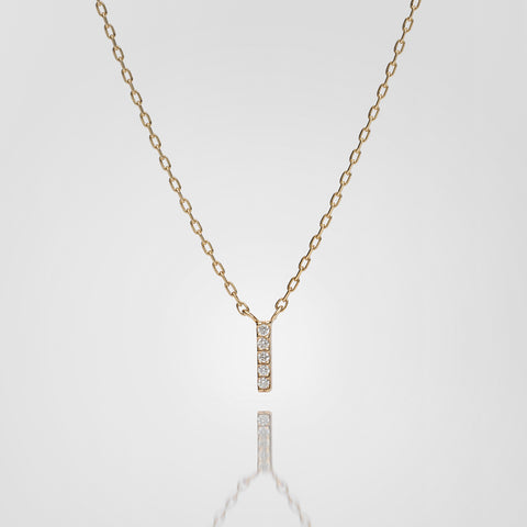 10金 レイヤーダイヤモンドバー K10