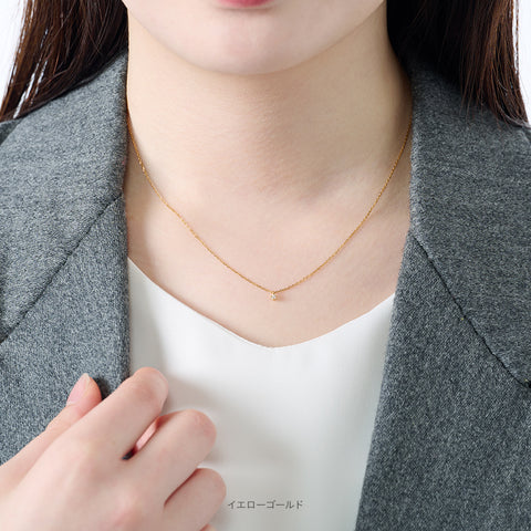Silver925(シルバー925) 0.03ct ダイヤモンド ネックレス「シルバーブリリアンス」