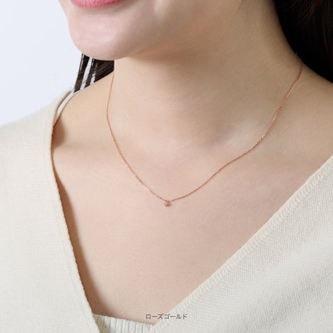 Silver925(シルバー925) 0.03ct ダイヤモンド ネックレス「シルバーブリリアンス」