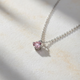 Pink Diamond 4-Prong Necklace