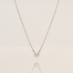 Silver Necklace Warm Background
