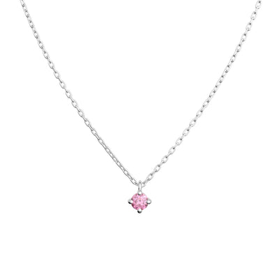 プラチナ 0.03ct ピンクダイヤモンド ネックレス PT900/850