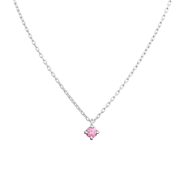 PT900 ピンクダイアモンドペンダント Jeweluce pt900 天然ピンクダイヤモンド 0.07ct ネックレス