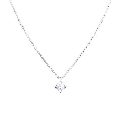 プラチナ 0.06ct ダイヤモンド ネックレス PT900/850