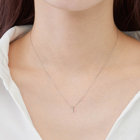 プラチナ 0.010ct ダイヤモンドクロスプラチナネックレス PT900/850