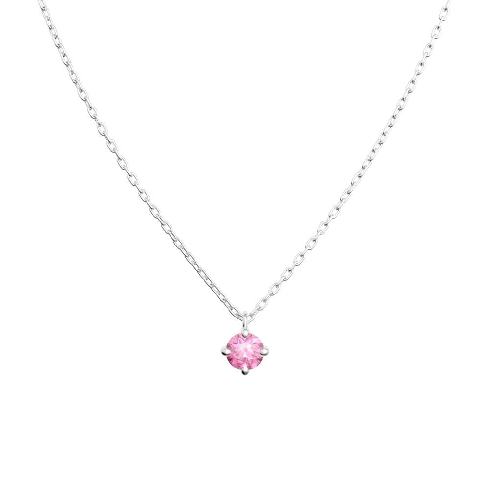 ネックレス[新品]ピンクダイヤ&ダイヤプラチナネックレス